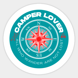 All who wander - camper lover Sticker